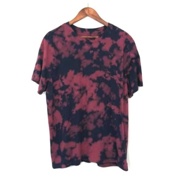 Sarenzo Custom Other - Custom Bleached Upcycled Tye Dye Blue T-Shirt XL